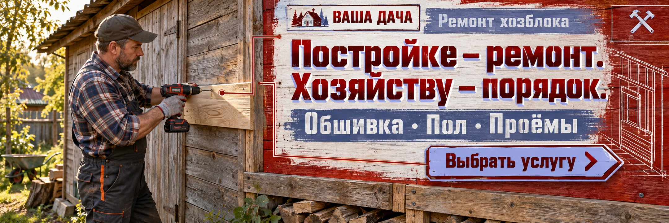 Ремонт хозблока