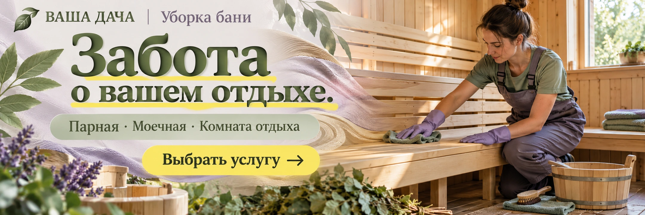 Уборка бани