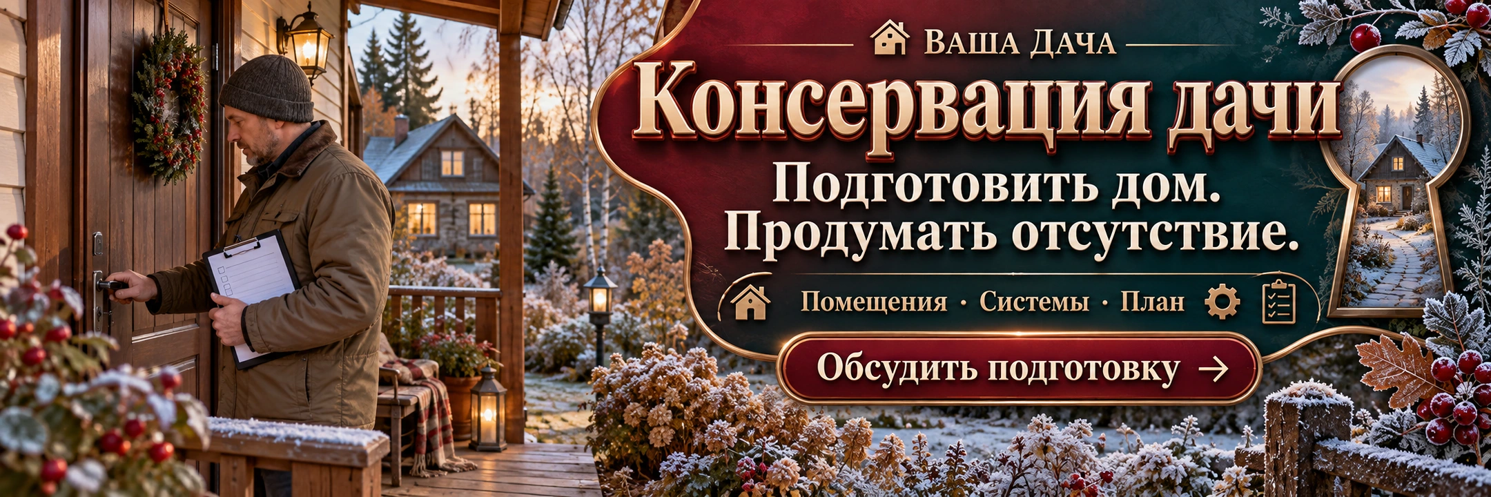 Консервация дачи