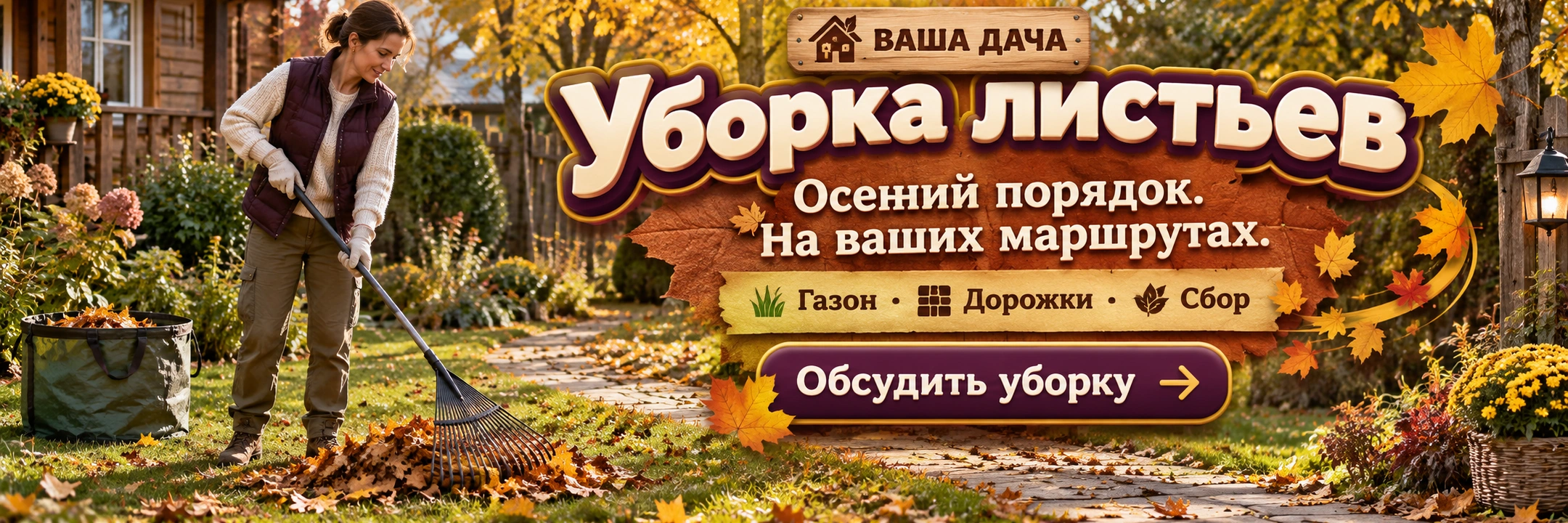 Уборка листьев