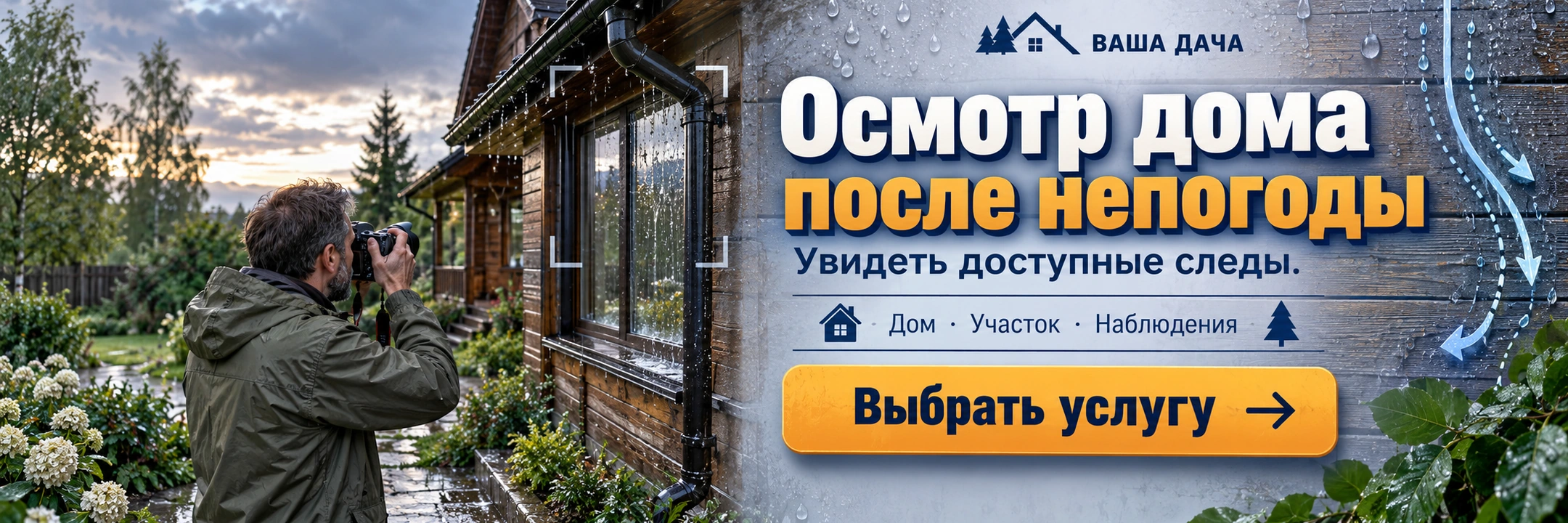 Осмотр дома после непогоды
