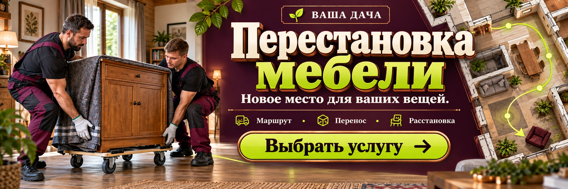 Перестановка мебели