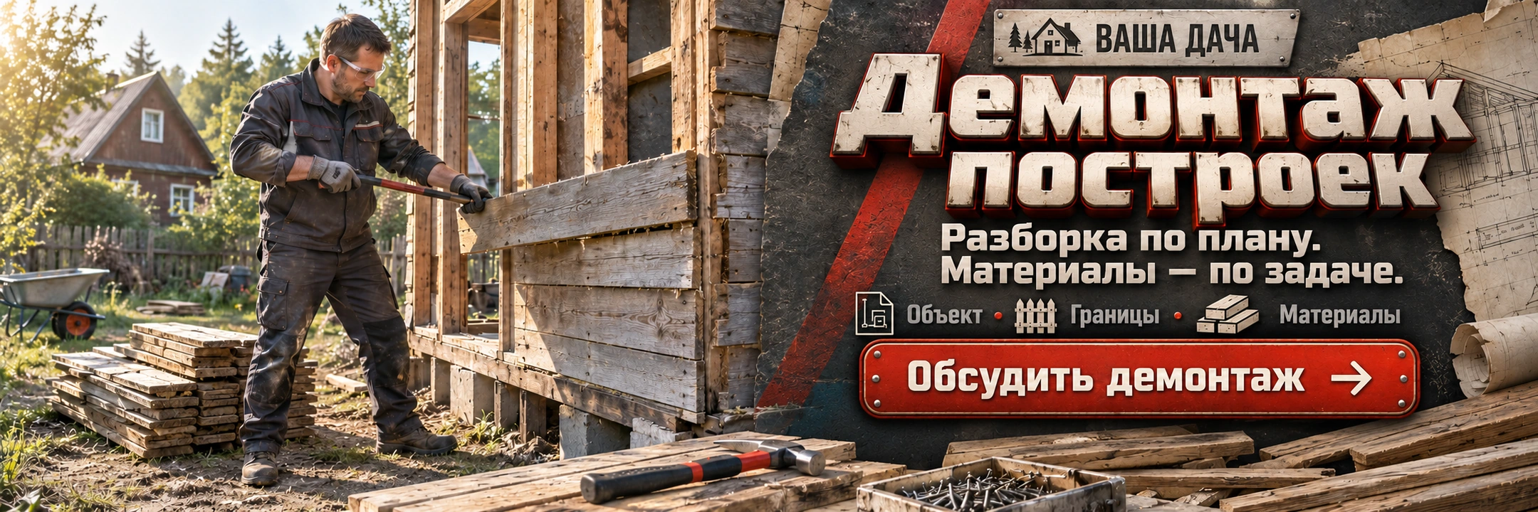 Демонтаж построек