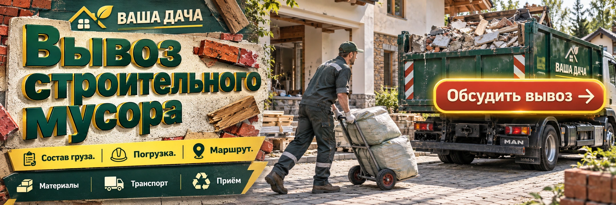 Вывоз строительного мусора