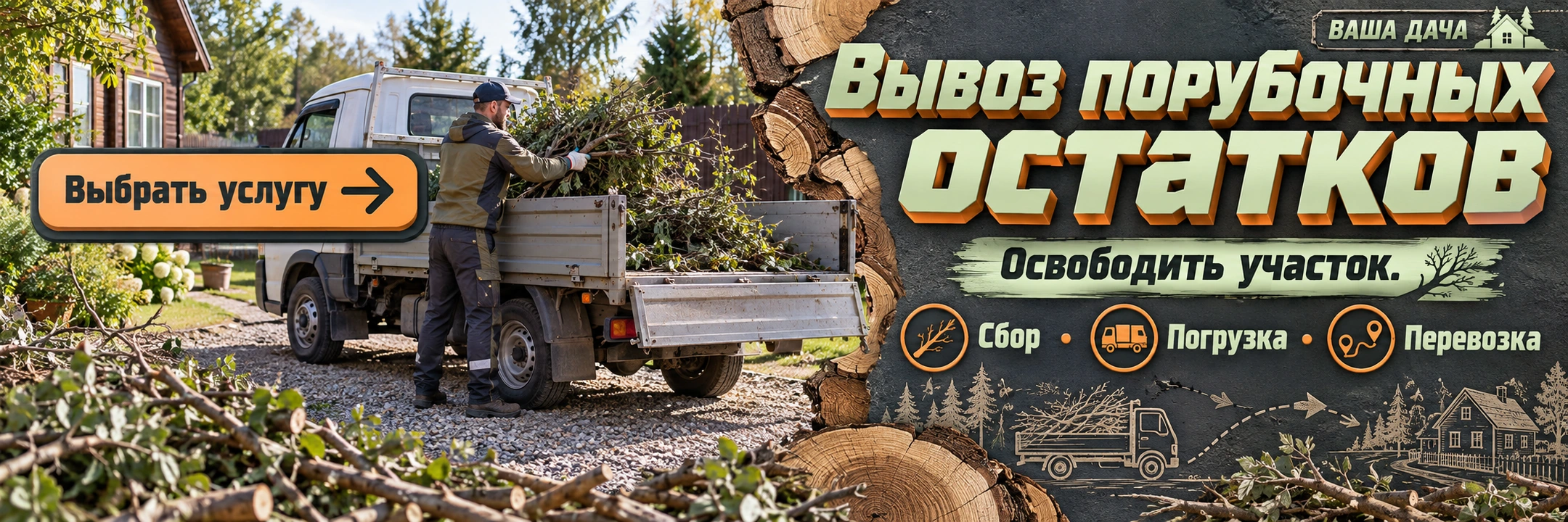 Вывоз порубочных остатков
