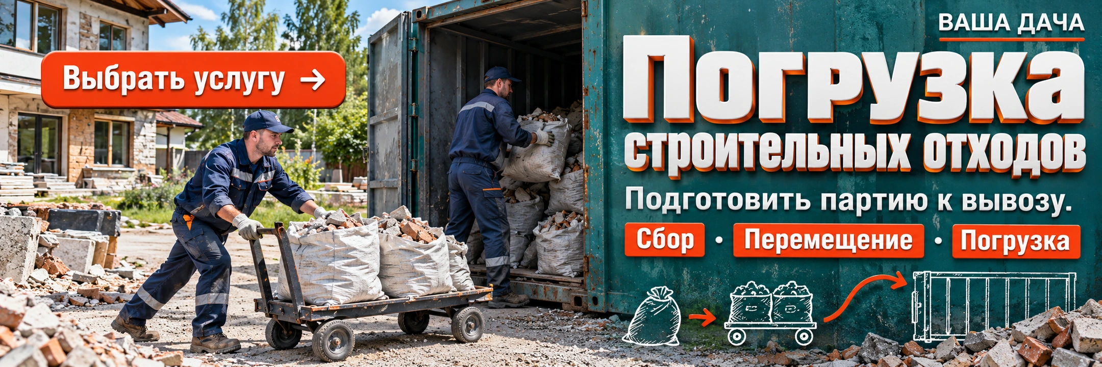 Погрузка строительных отходов