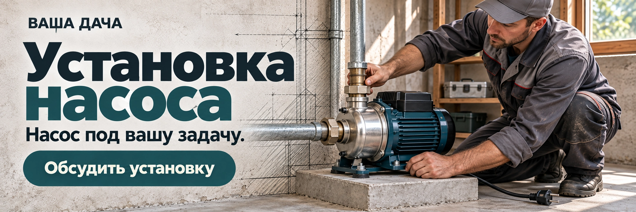 Установка насоса
