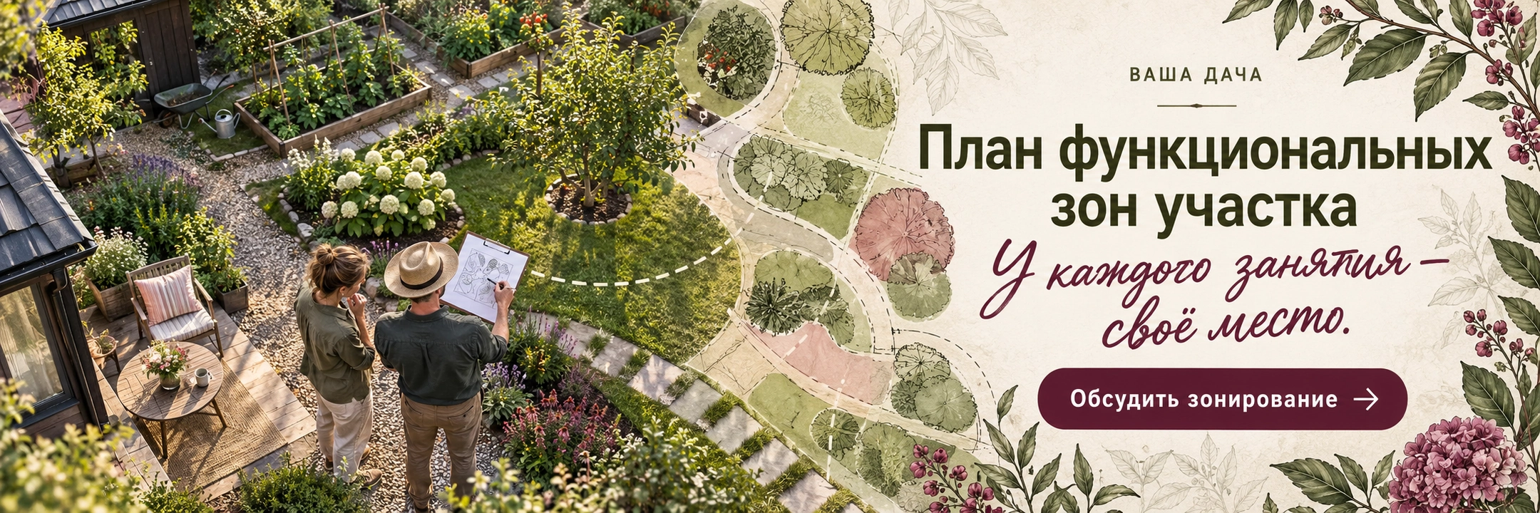 План функциональных зон участка