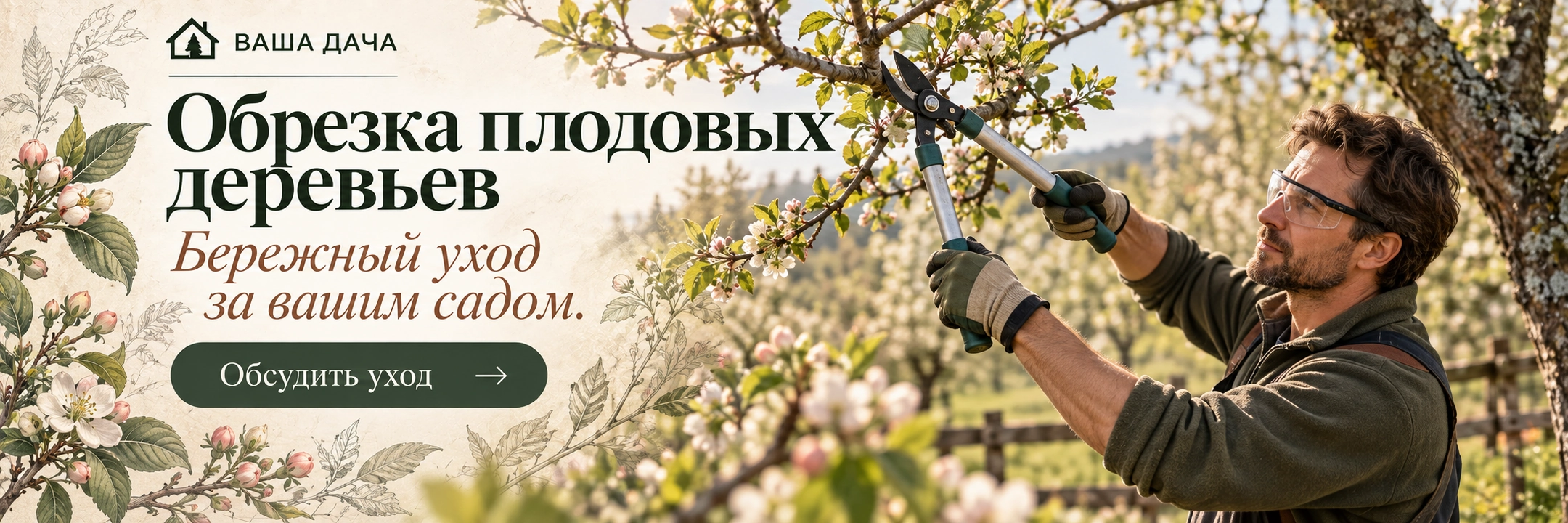 Обрезка плодовых деревьев