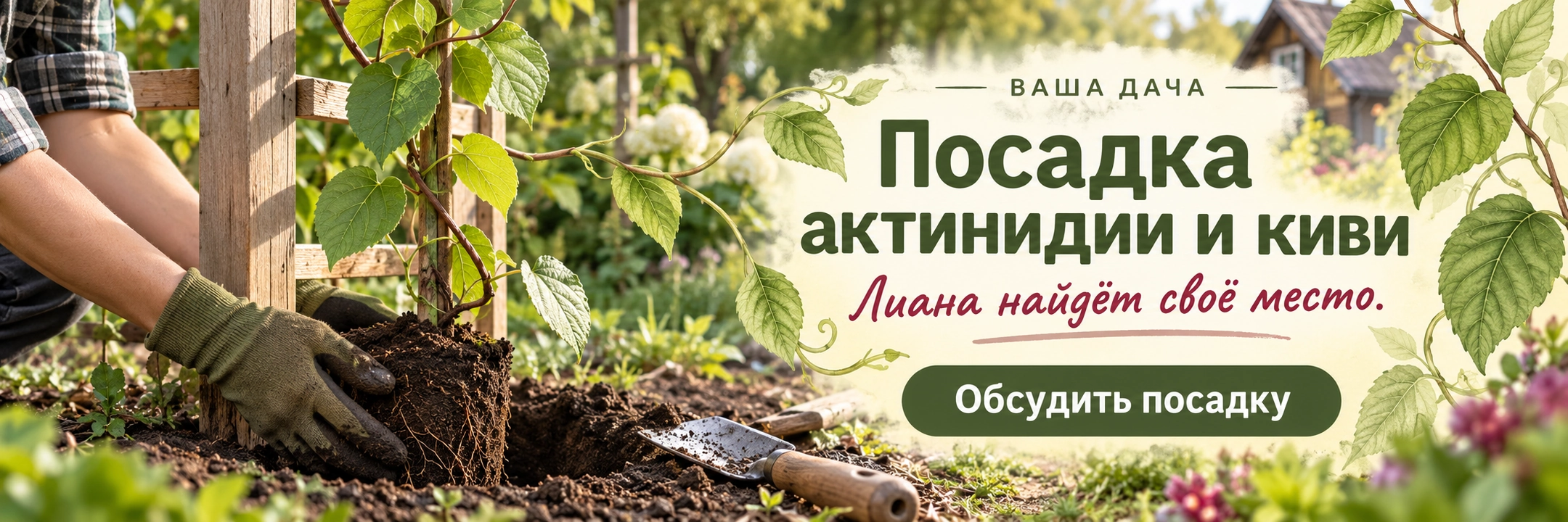 Посадка актинидии и киви