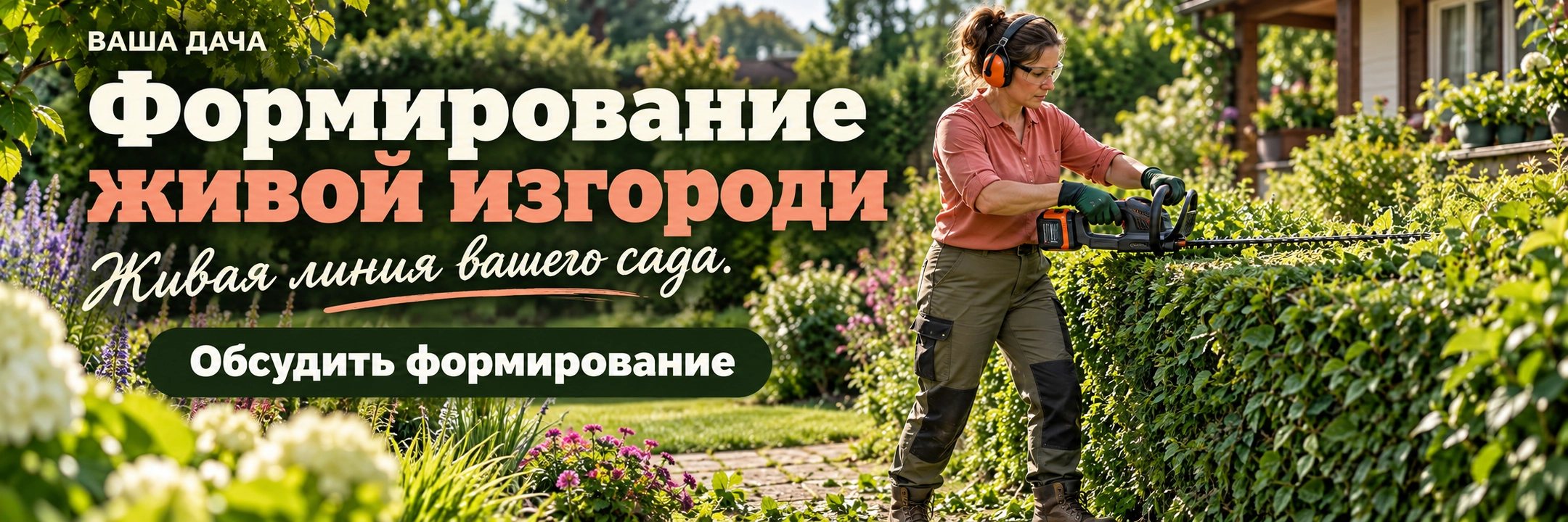 Формирование живой изгороди