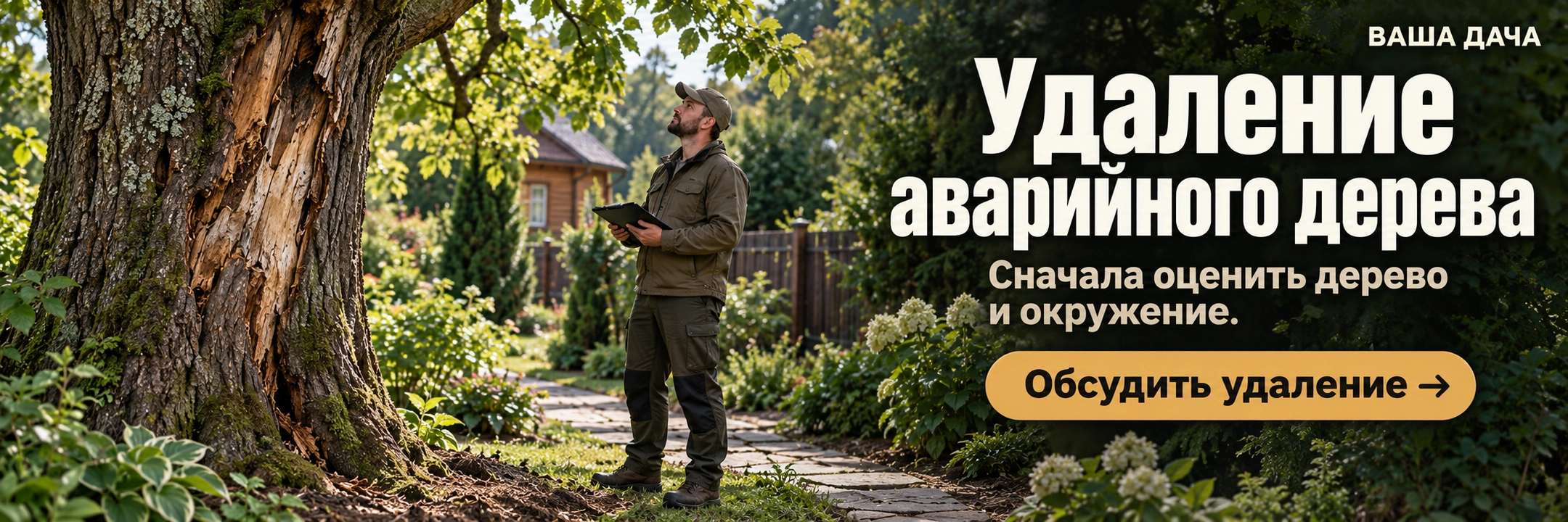 Удаление аварийного дерева