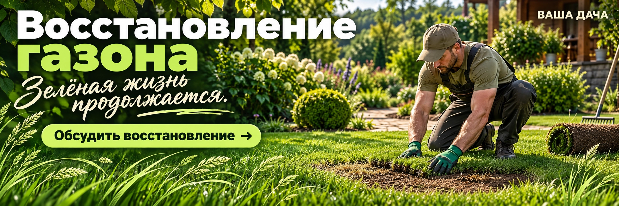 Восстановление газона