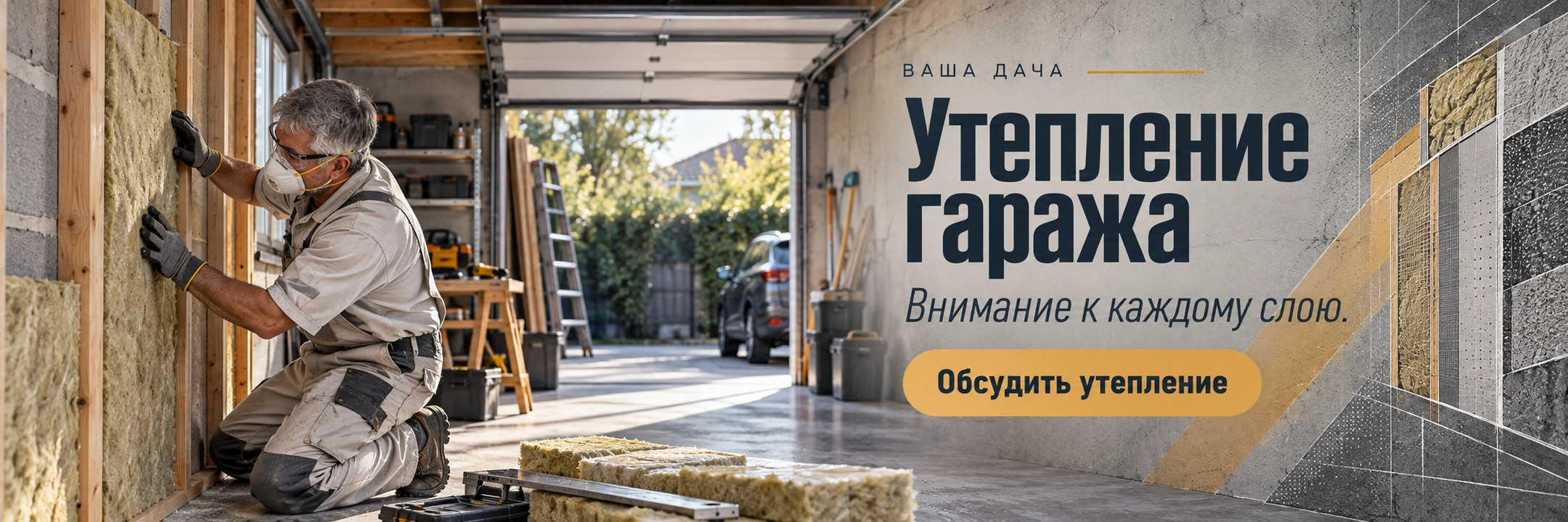 Утепление гаража