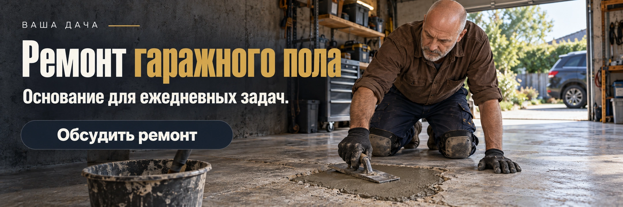Ремонт гаражного пола