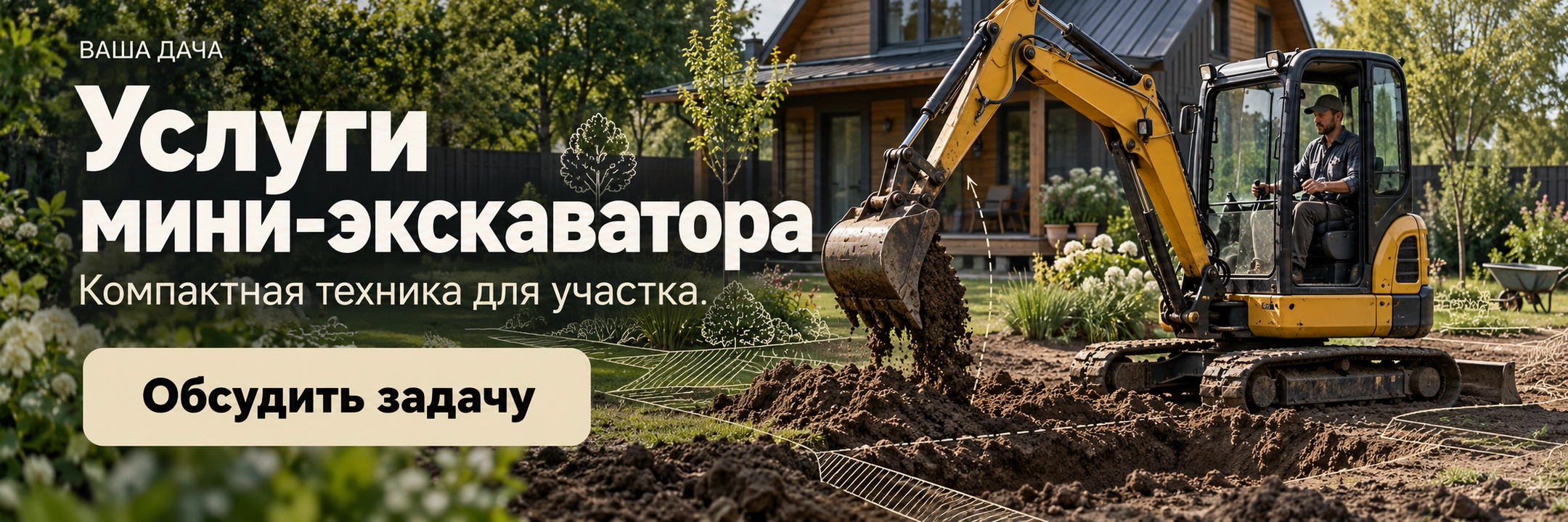 Услуги мини-экскаватора