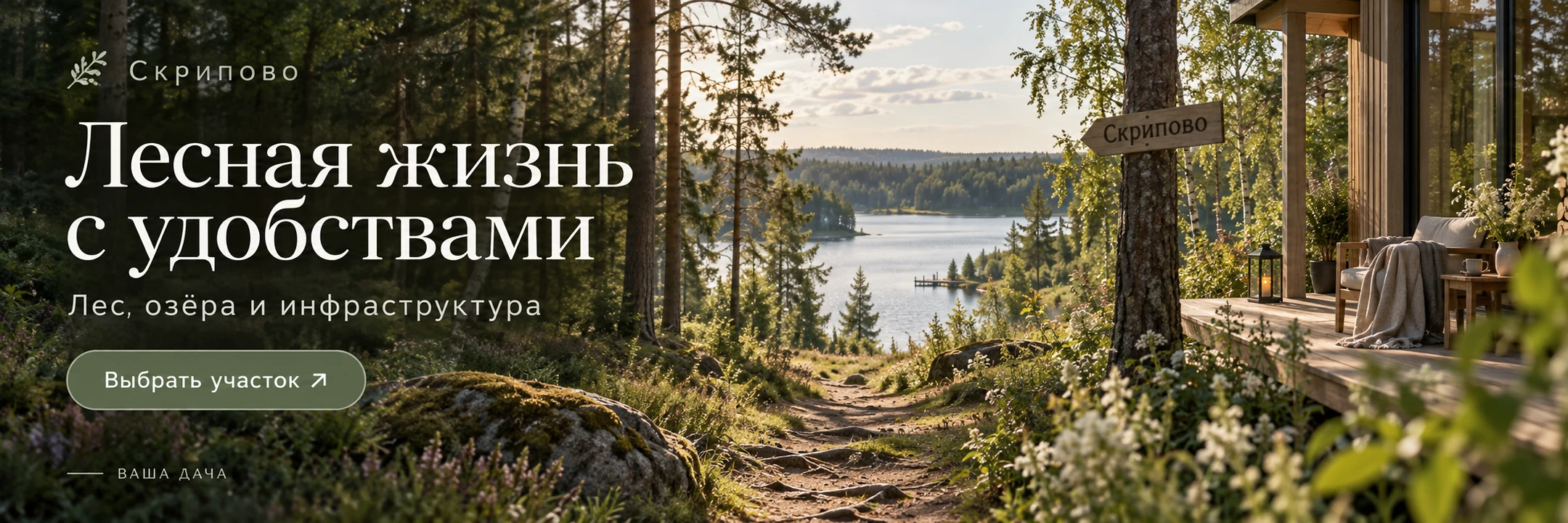 Скрипово · Лесная жизнь с удобствами