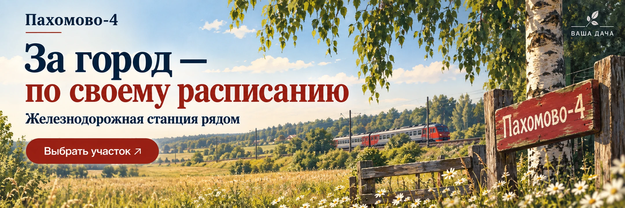 Пахомово-4 · За город — по своему расписанию