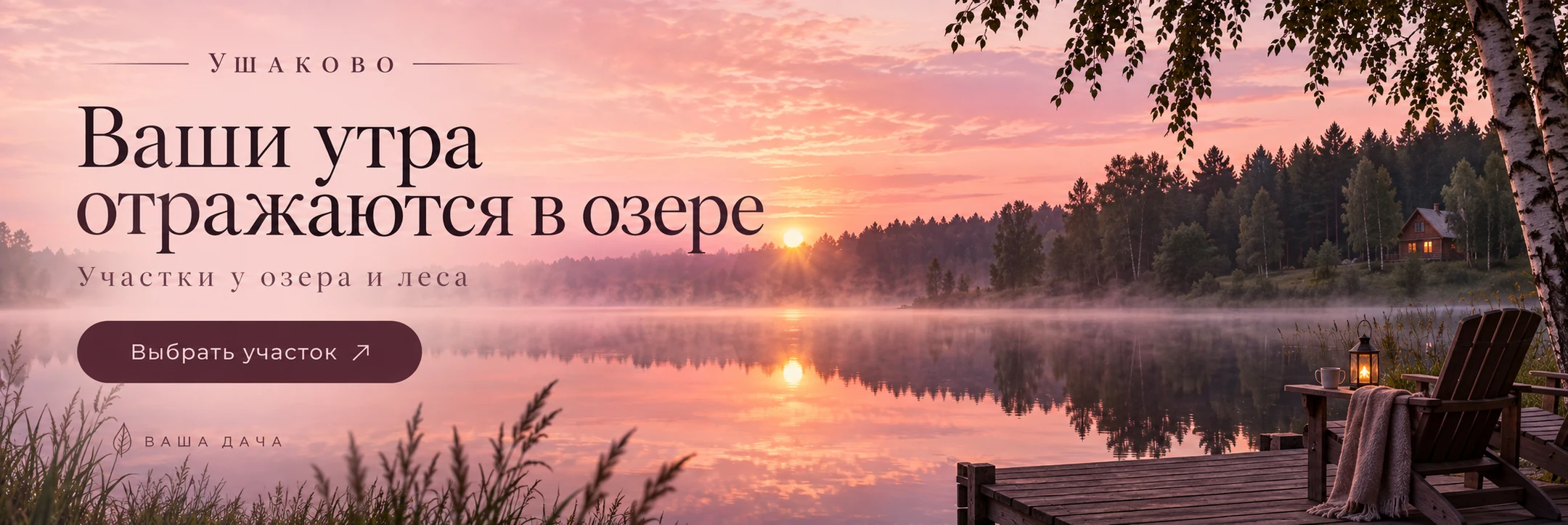 Ушаково · Ваши утра отражаются в озере