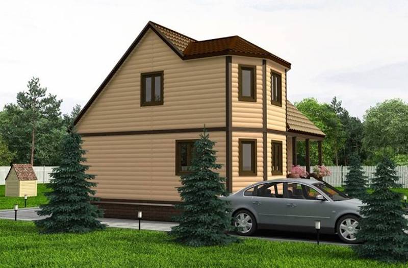 Заказать строительство дома \"Ока\" с отделкой и коммуникациями \"ПОД КЛЮЧ ...