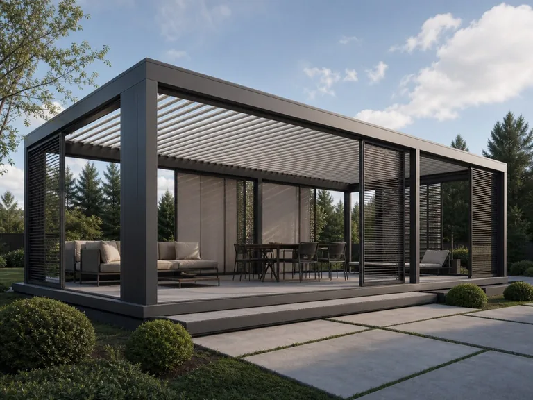 Модульное патио «Grid» 5×4 м