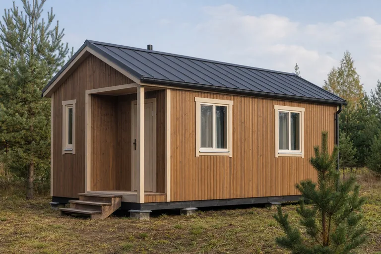 Каркасная бытовка «Тёплый ключ» 7×3 м