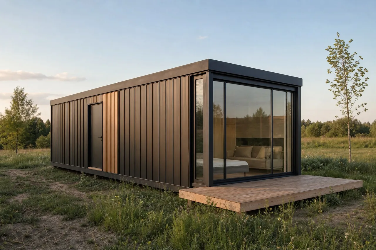 Модульная бытовка «Секция» 6×3,5 м — внешний вид