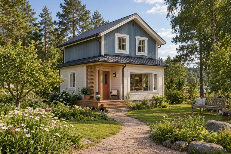 Каркасный дом «Ситцевый домик» 6×6 м