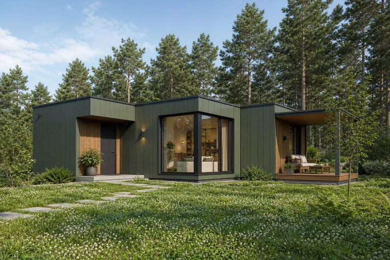 Модульный дом «Клевер» 8×8 м