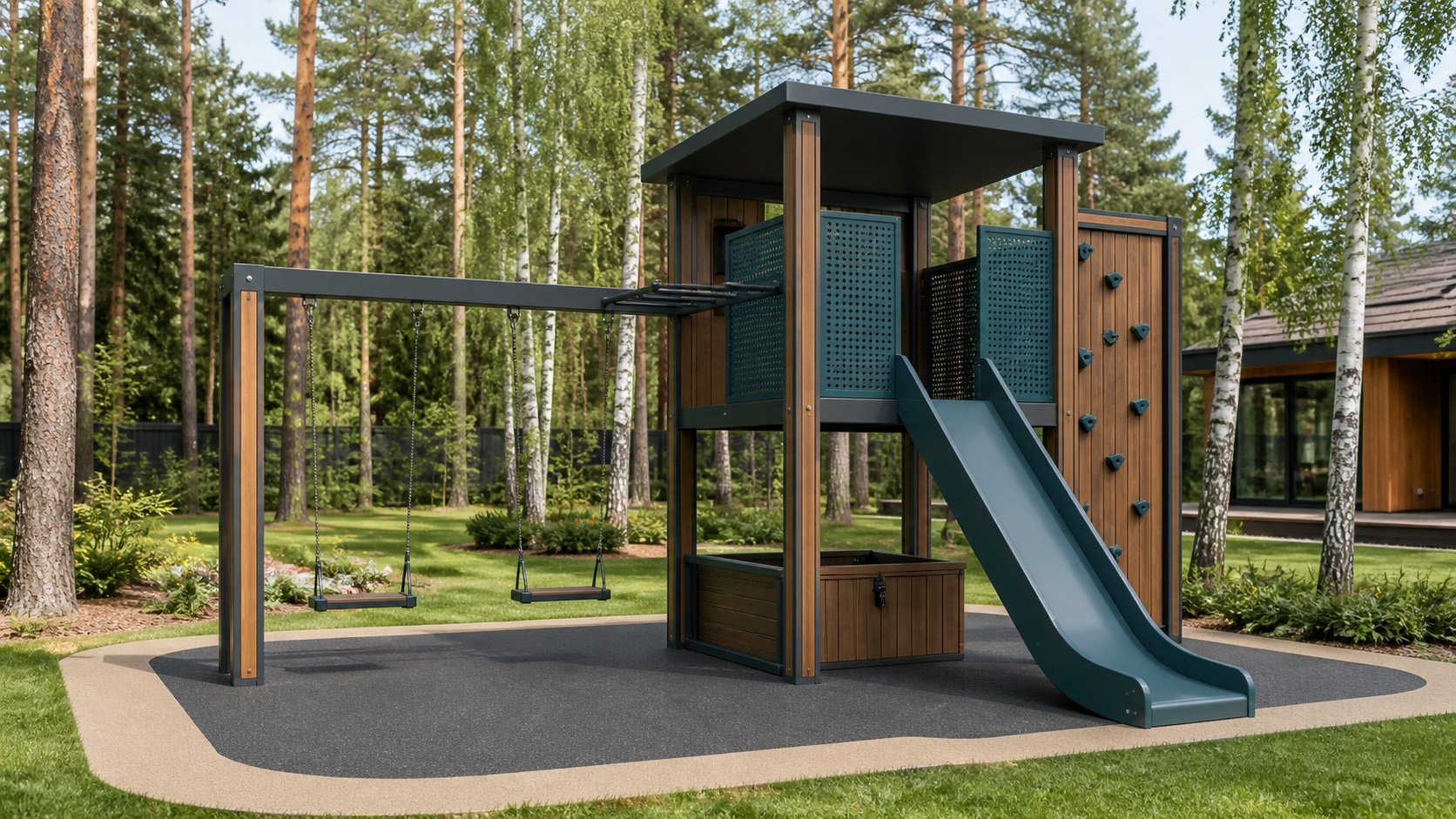 Детский спортивный комплекс «Графит Спорт» 3×4 м