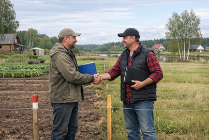 Мена земельного участка