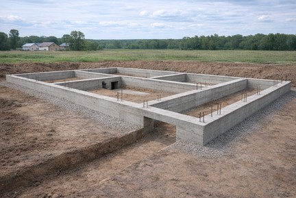 Ленточный фундамент