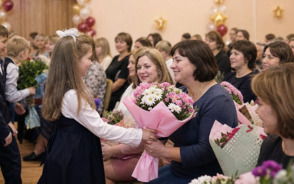 В поселке Заокском отметили День учителя