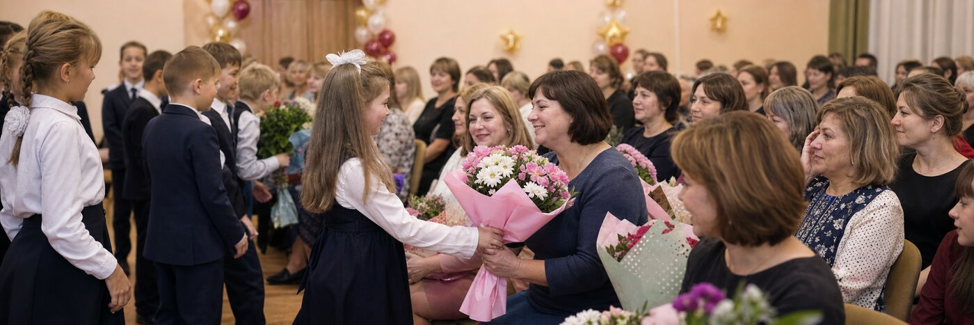 В поселке Заокском отметили День учителя