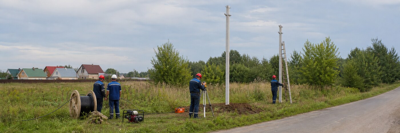 В Заокском районе готовят строительство новой линии 0,4 кВ