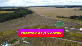 У нас появилось уникальное предложение в деревне Дмитриевское продается земельный участок 41,15  соток.
