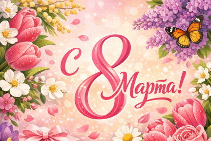 С праздником весны, дорогие женщины! Поздравление с 8 Марта
