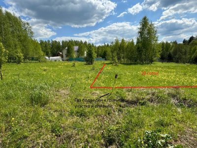 СНТ Лужок участок 20 соток для садоводства с возможностью строительства