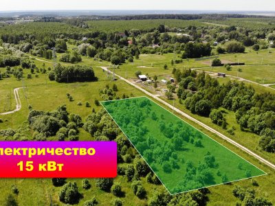 Ровный участок 24 сотки ЛПХ, недалеко от Музея Заповедника "Поленово"