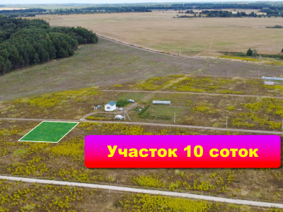 Земельный участок 10 сотки в деревне Дмитриевское.