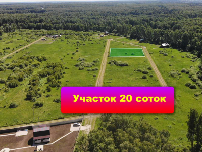 Участок 20 соток в лесной чаще! В деревне Пашково