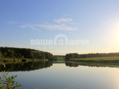 Участок 9,87 соток на берегу шикарного водоем на заднем дворе участка