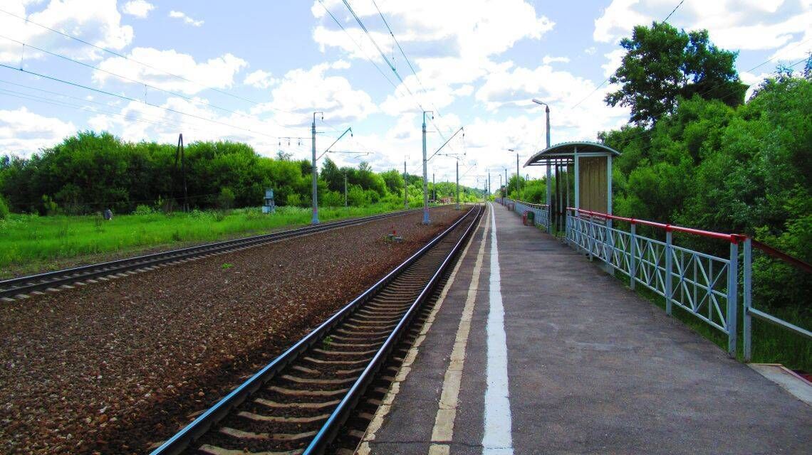 Железнодорожная станция в Пахомово