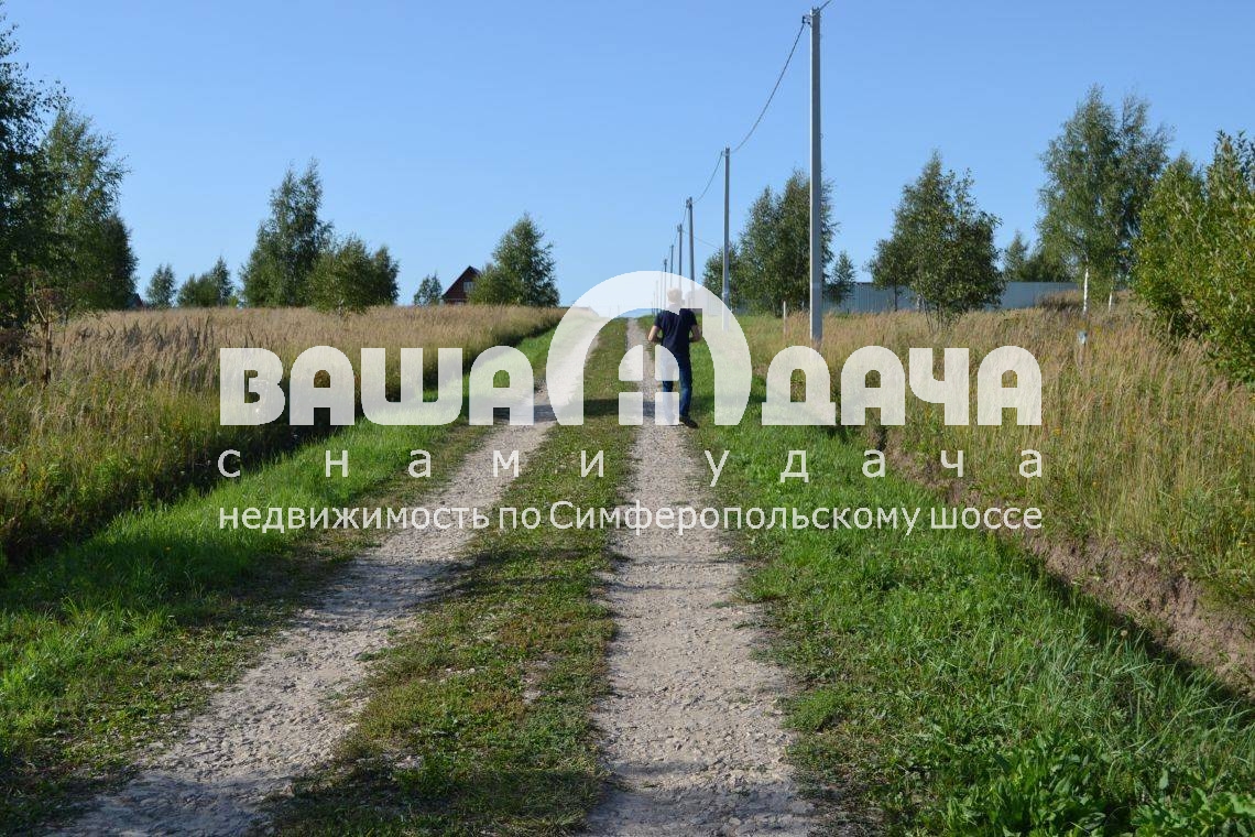 Электролинии в деревне Домнино